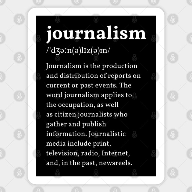 Journalism Definition Sticker by The Journalist